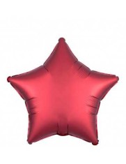 Balon Folie Satin Stea Rosie - 45 cm foto