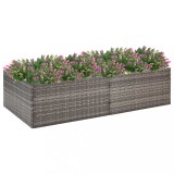Cumpara ieftin Jardinieră de grădină, gri, 157x80x40 cm, poliratan