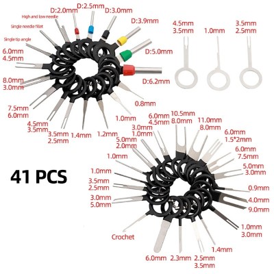 Extractor de pini din mufe set 41 de bucati foto