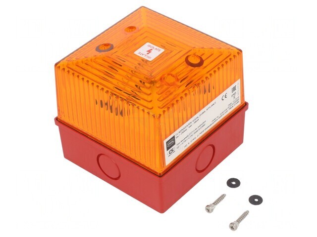 Semnalizator Luminos Flash Ambră FL40 230VAC IP65