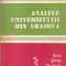 Analele Universitatii din Craiova - Seria Stiinte Medicale - Anul III - 1978