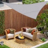 Umbrar de gradina triunghiular, impermeabil, culoare Gri, dimensiune 3 x 3 x 3 m FAVLine Selection