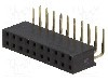 Conector 20 pini, seria {{Serie conector}}, pas pini 2.54mm, CONNFLY - DS1024-2*10R2