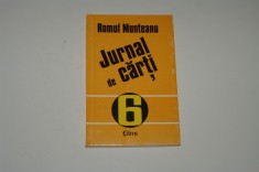 Jurnal de carti 6 - Romul Munteanu - 1996