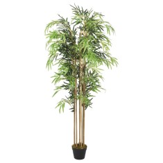 Gossi arbore din bambus artificial 1605 de frunze 180 cm verde