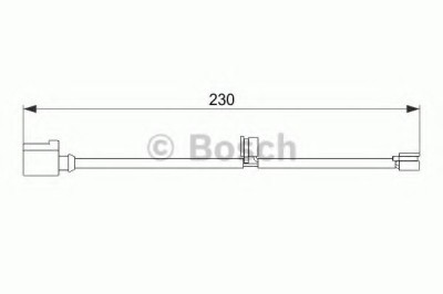 Senzor de avertizare,uzura placute de frana PORSCHE CAYENNE (92A) (2010 - 2016) BOSCH 1 987 474 569 foto