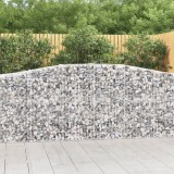 Cumpara ieftin Coșuri gabion arcuite 15 buc, 400x50x100/120 cm fier galvanizat