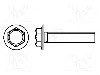 Surub M4, otel inoxidabil A2, 12mm, cap hexagonal, BOSSARD, 1344560