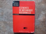 ELEMENTS DE MECANIQUE RATIONNELLE de S. TARG, 1975