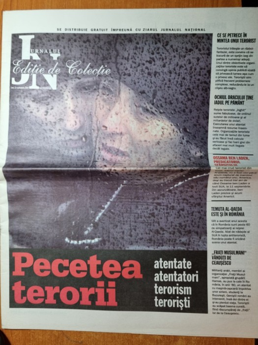 jurnalul national 13 septembrie 2004-articole si foto despre terorism