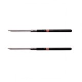 Cumpara ieftin Pachet 2 Sabii Vanatoare Shaolin Master Baston 55cm Negru Otel + Teaca Inclusa