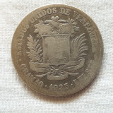 Moneda 2 bolivares 1935 Venezuela argint, America Centrala si de Sud