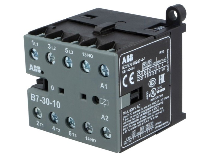Contactor tripolar 220-240VAC, 7A