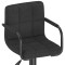 Scaun de bar, negru, material textil - 6