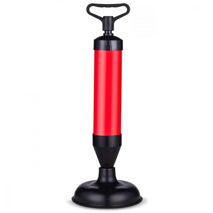 Pompa pentru desfundat chiuvete si obiecte sanitare, 2 adaptoare, 37 cm