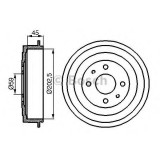 Tambur frana FIAT QUBO (225) (2008 - 2016) BOSCH 0 986 477 109