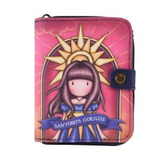 Portofel mic din piele Santoro Gorjuss indiferent de vreme - Raza de lumina, 10 x 13 x 3,5 cm