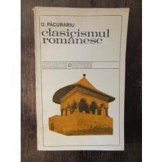 D. PACURARIU - CLASICISMUL ROMANESC