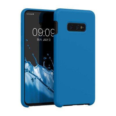 Husa kwmobile pentru Samsung Galaxy S10e, Silicon, Albastru, 47944.228 foto