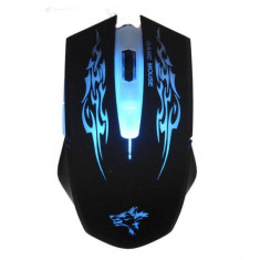 Mouse Gaming Rotech 6D USB Iluminat Negru foto