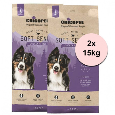 CHICOPEE Soft Senior pui și orez 2 x 15 kg foto
