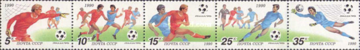 Uniunea Sovietica (URSS) Rusia 1990 - Fotbal - WORLD CUP 1990, staif de 5