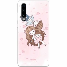 Husa silicon pentru Huawei P30, Cute Couple
