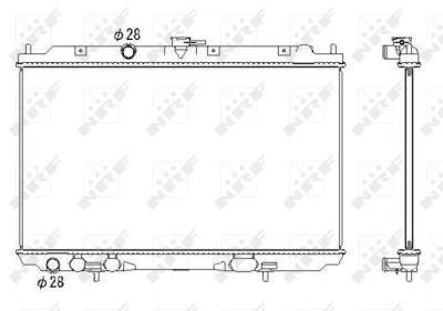 NRF 53435 Radiator, racire motor foto