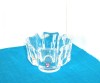 Bol cristal masiv turnat manual - Corona - design Lars Hellsten, Orrefors