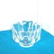 Bol cristal masiv turnat manual - Corona - design Lars Hellsten, Orrefors