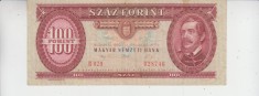 M1 - Bancnota foarte veche - Ungaria - 100 forint - 1992
