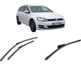 Cumpara ieftin Set 3 stergatoare Volkswagen GOLF VII Variant (BA5, BV5) din 2013-2021, pentru parbriz si luneta fata si spate auto, Bosch Aerotwin-Aerotwin, din cauc
