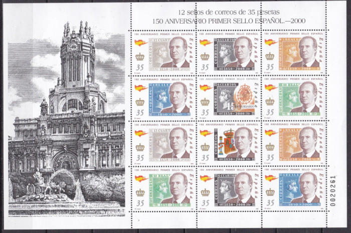 Spania 2000 150 ani marca spaniola MI 3520-3526 kleib. MNH