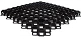 Grila gazon, 60 x 60 cm, multiple aplicatii, rezistenta 160 tone/mp, inaltime 4 cm, negru
