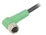 Cablu Conectare M8 4P Unghi 3m 30VAC 4A PUR