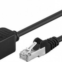 Cablu prelungitor FTP cat 5e RJ45 T-M 1m Negru, 91886