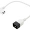 Cablu IEC C19 mamă unghi, IEC C20 tată, 0,5m, 3x1,5mm&sup2; PVC