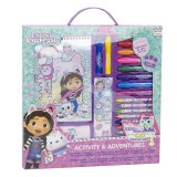 Set de colorat pentru copii, Gabby s Dollhouse, 26 piese