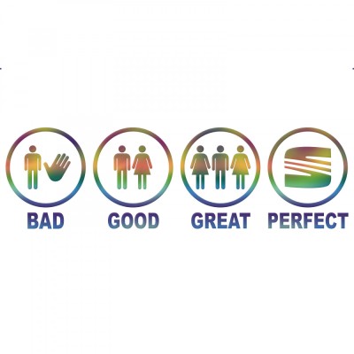 Sticker Seat Perfect , Autocolant Personalizat pentru Tuning Auto foto
