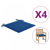 Perne scaun grădină, 4 buc., albastru regal, 50x50x3 cm, textil, vidaXL