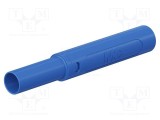 Conector banană 4mm 32A 1kV mufă albastră cu izolație ST&Auml;UBLI