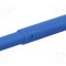 Conector banană 4mm 32A 1kV mufă albastră cu izolație ST&Auml;UBLI
