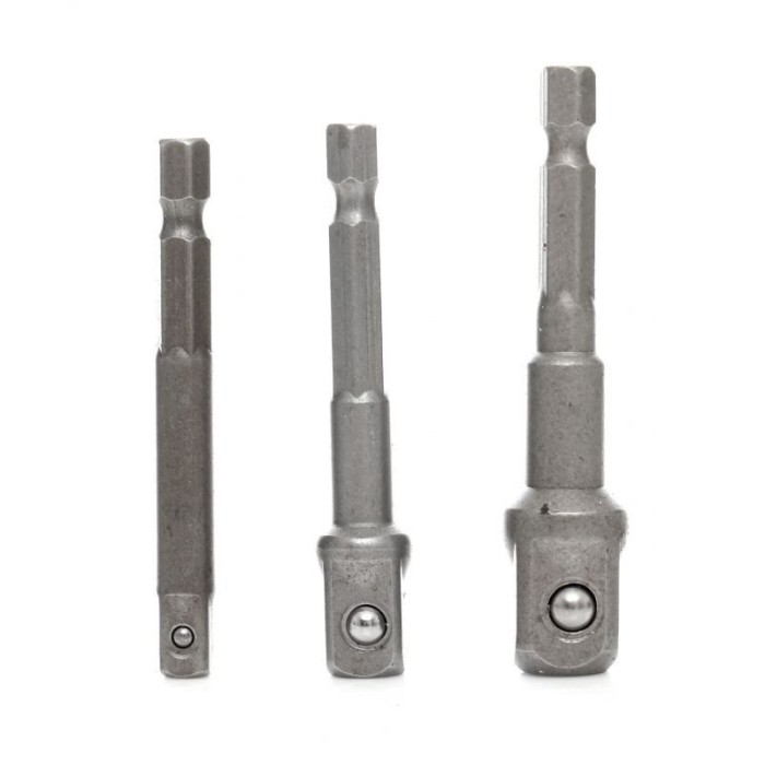Set adaptoare autofiletanta 3 elemente 1/4&quot;-3/8&quot;-1/2 &quot; KD1573 Kraftdele