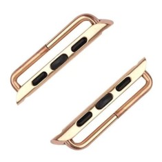 Catarama iUni compatibila cu Apple Watch Ultra/SE/8/7/6/5/4/3/2/1, 38mm, Otel Inoxidabil, Rose Gold