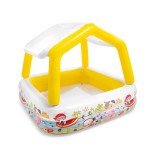 Piscina gonflabila pentru copii, 157x122 cm, 295l, Patrat, Cu acoperis, ATU-V1206, Rotund