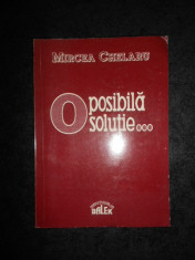 MIRCEA CHELARU - O POSIBILA SOLUTIE... foto