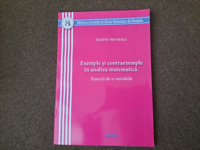 ANDREI VERNESCU EXEMPLE SI CONTRAEXEMPLE IN ANALIZA MATEMATICA FUNCTII