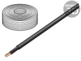 Cablu electric flexibil negru 3x2,5mm2 TITANEX