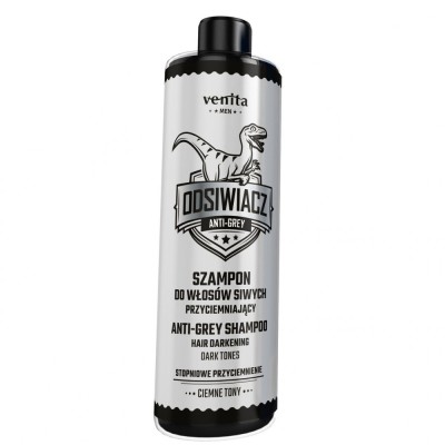 Sampon anti-incaruntire pentru barbati, tonuri inchise, Venita Men AntiGrey, 200ml foto
