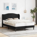vidaXL Cadru de pat cu headboard Negru 140 x 200 cm Catifea 42027927